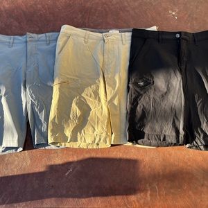 Vintage Weatherproof 3 Color Trail Shorts Bundle Men's Size 32W